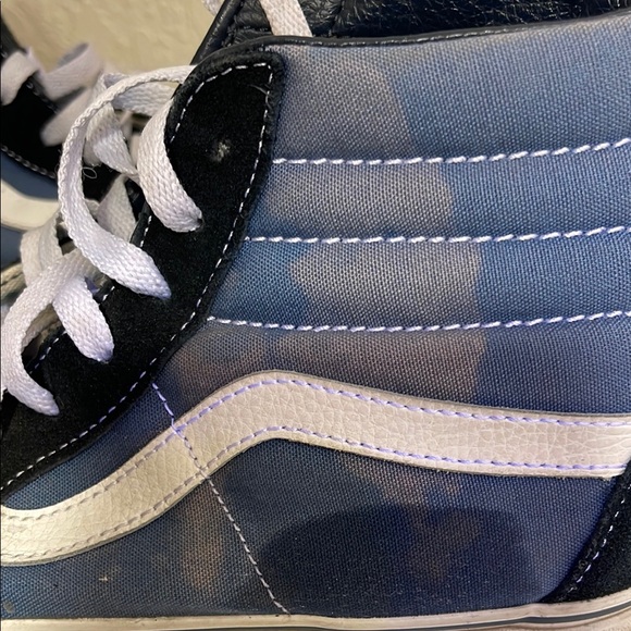 Vans Black and Blue High-Top Sneakers - Picture 2 of 3